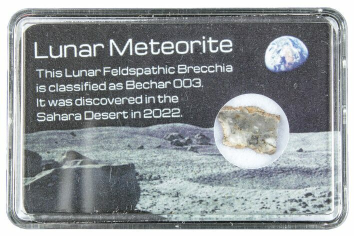 Polished Lunar Meteorite Slice ( g) - Bechar #285236